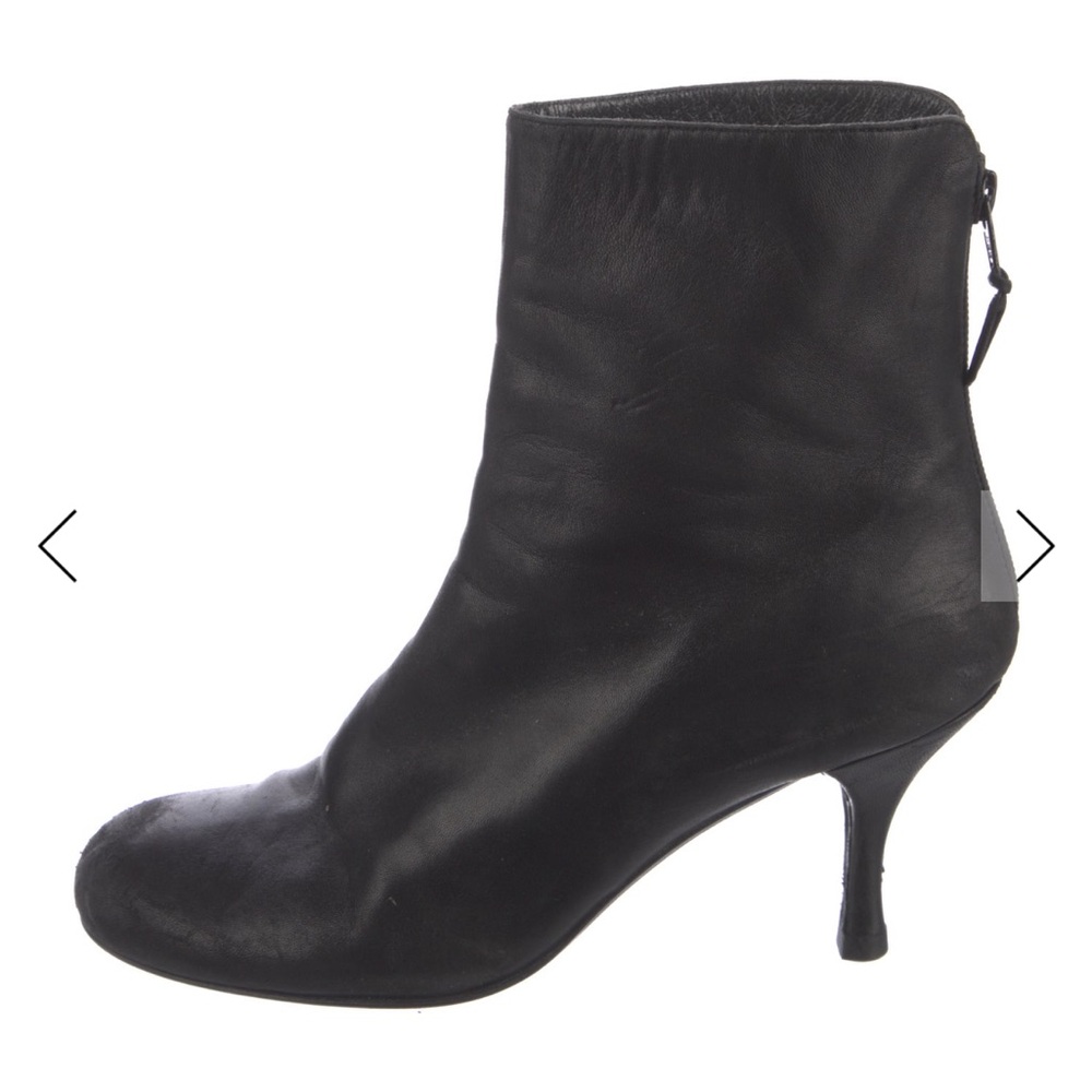 Stuart Weitzman Sleek Black Ankle Booties